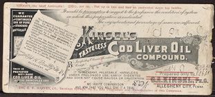 Kinsel's Tasteless Cod Liver Oil Compound